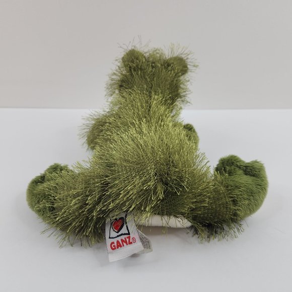 Ganz Webkinz Frog Plush Green Fuzzy 9" No Code HM001 Stuffed Animal Toy - Picture 3 of 11